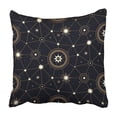 thumbnail image 1 of Funda de Almohada ABPHQTO Alquimia Geometría Espacio Mágico Negro Con Estrellas y Constelaciones 50x50 cm, 1 of 1