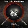 thumbnail image 6 of YOSUKATA 17" Wok Spatula and Ladle - Set of 2 Heat-Resistant Stainless Steel Wok Tools - Universal Cooking Utensils - Dishwasher Safe Wok Accessories, 6 of 9