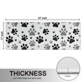 thumbnail image 5 of Kitchen Rugs Sets Of 2,Grey Dog Paw Footprint Anti Fatigue Kitchen Mat Rugs Non Slip Washable,Decorative Kitchen Floor Mats for Kitchen,Sink,Laundry,17"X47", 5 of 5