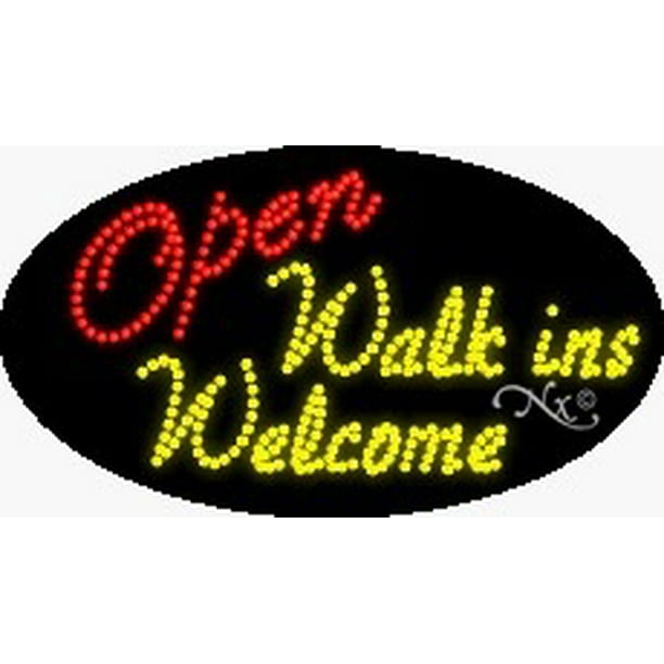 Open Walkins Welcome Flashing & Animated LED Sign (High Impact, Energy Efficient) Open Walkins Welcome Flashing & Animated LED Sign (High Impact, Energy Efficient)