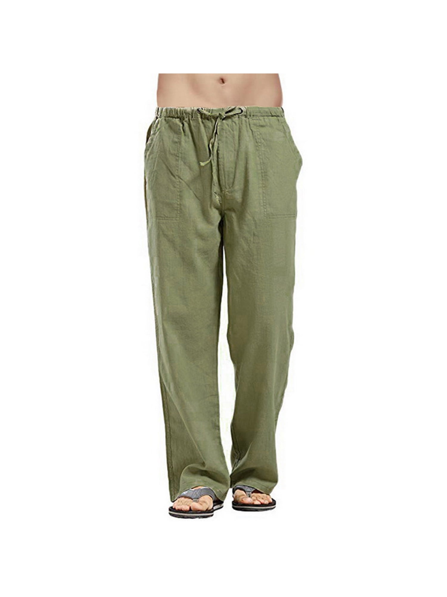 linen jean joggers men
