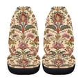 thumbnail image 5 of POLERO Vintage Floral Pattern Breathable Vehicle Seat Covers for Automotive, Polyester Fabric Car Decor Car Seat Covers Van, 5 of 13