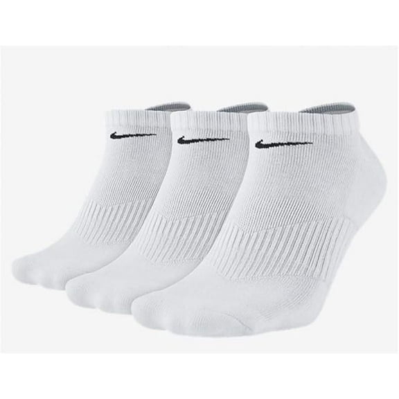 Nike Everyday Cushion No-Show Training Socks - Pack of 3 (Sock Size 8-12 / X-Large) White