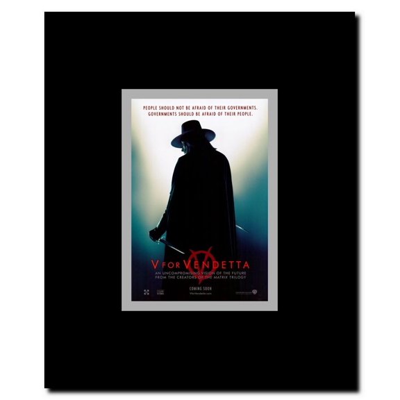 V for Vendetta Framed Movie Poster