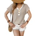 thumbnail image 1 of Blusas de Mujer de Corta con Botones Color Albaricoque M, 1 of 8