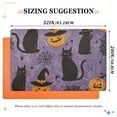 thumbnail image 6 of Yayeee Doormat for Indoor Entrance 32" x 20" Non Slippery Floor Rug, Purple Halloween Black Cat, 6 of 8