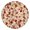 Multicolor Christmas Floral, variant on Multicolor Christmas Floral Pattern Round Fitted Tablecloth with Elastic Edge,Dining Table Cover Waterproof,Outdoor Round Tablecloth for Camping,Dining,Indoor and Outdoor