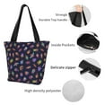 thumbnail image 4 of Balery Colorful Insects Bolsa de Hombro con Diseño, Bolsa Grande y Duradera, Bolsa Versátil para Compras, 4 of 6