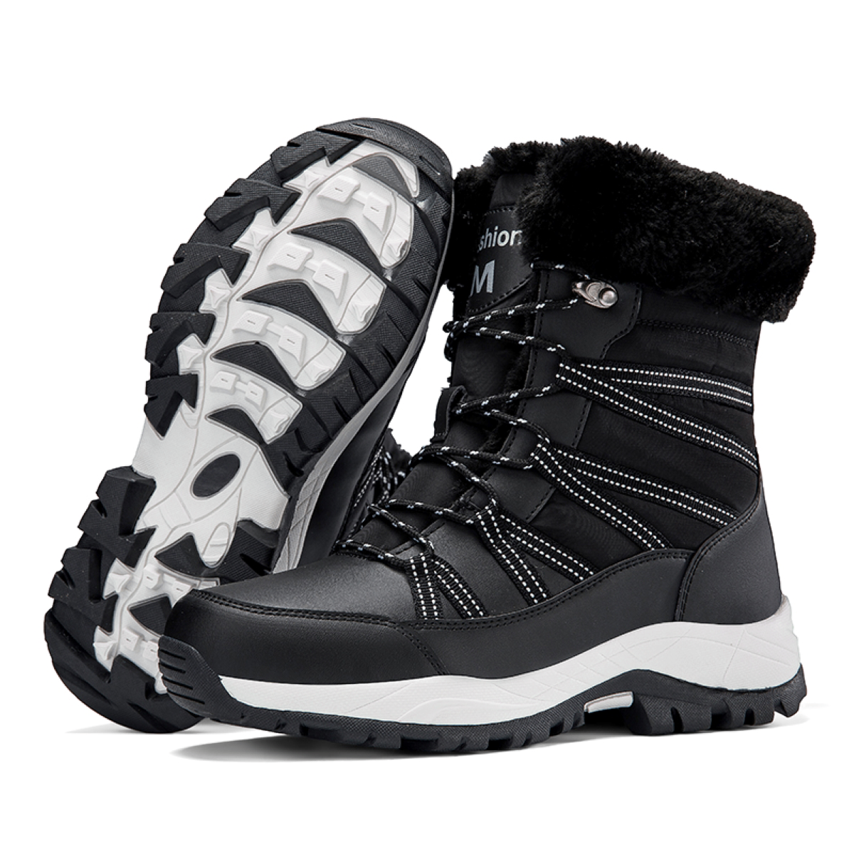 Stepedia Women's Winter Snow Boots with Faux Plush Lining photo 1