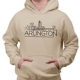 thumbnail image 2 of Skyline Arlington Virginia Hoodie Sweatshirt Unisex Small Sand, 2 of 5