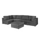 thumbnail image 2 of Sala Modular con Taburete 5 Plazas Dicasa Versa Gris Carbón, 2 of 8