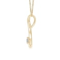 thumbnail image 2 of ANGARA Natural Infinity Twist Diamond Pendant in 14K Yellow Gold for Women (Size-3.2mm| Color-K| Clarity-I3) | April Birthstone, Anniversary, Jewelry Gift for Women | Natural Diamond Necklace, 2 of 9