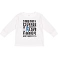 thumbnail image 3 of Inktastic ALS Awareness Strength Courage Support Boys or Girls Long Sleeve Toddler T-Shirt, 3 of 5