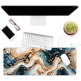 thumbnail image 3 of Thin Extended Gaming Mouse Pad （31.5 * 11.8 * 0.08 inch） with Stitched Edges Large, Long XXL Keyboard and Mouse pad Desk Mat for Gaming Office & Home - Art 1, 3 of 5