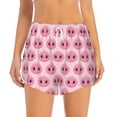 thumbnail image 3 of Uemuo Pig Nose Pattern Women's Athletic Shorts High Waisted Running Shorts with Liner Pockets Gym Elastic Workout Shorts-Large, 3 of 9