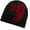 Black+red, variant on Beanie Hats Y2K for Men and Women, Face Patterned Embroidered Beanie Acrylic Soft Warm Winter Cuffed Knit Hats