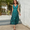 thumbnail image 5 of Silently One by One the Stars Blossomed Sleeveless Dress beach dress beach outfits for women, 5 of 6