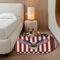 thumbnail image 2 of Independence Day Round Area Rug 4Ft Washable Circle Rugs for Bedroom Dining Room, Eagle U.S Flag Red Blue Stripes Retro Non-Slip Carpet Floor Mats Indoor Outdoor Carpet Runner Aesthetic Home Decor, 2 of 8