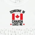 thumbnail image 4 of Inktastic Someone in Canada Loves Me Girls Baby Dress, 4 of 5