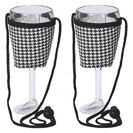 

Wine Glass Lanyard - 2- Houndstooth