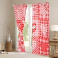 thumbnail image 3 of Feelyou Red Love Heart Black Out Curtains for Teens, Cartoon Buffalo Plaid Curtains Pack of 2 (42x63 Each), Romantic Valentine's Day Bedroom Curtains, Blackout Curtains Bedroom Decor, 3 of 6