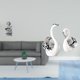 thumbnail image 2 of Elegantes figuras de cisne Feng Shui, esculturas de Buda y cisne para amantes, para una elegante decoración de centro de mesa en el pasillo interior., 2 of 8