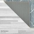 thumbnail image 2 of Washable Skid-Resistant Area Rug Geometric Blue/Grey 5' x 7', 2 of 9