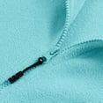 thumbnail image 6 of HAPIMO Savings Women's Winter Fleece Coat Striped Thread Casual Coat Loose Knit Zipper Cardigan Long Sleeve Lapel Cardigan Tops Mint Green L, 6 of 6