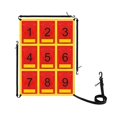 thumbnail image 3 of koolsoo Adjustable Baseball Strike Zone Target Net Practice Baseball Softball Target Yellow Stripe, 3 of 9