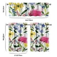thumbnail image 6 of Rustic Boho Kitchen Curtains 36 Inch - 3 Panel Vintage Floral Set with Blooming Wildflowers, Farmhouse Rod Pocket Window Treatment for Spring Summer Season, 6 of 6