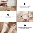thumbnail image 2 of 1 par de paja tejida cáñamo sandalias sandalias de paja zapatillas de playa para mujeres, 2 of 6