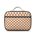 thumbnail image 2 of Orange and White Checkered Pattern Insulated Lunch Bag Teens,Bento School Lunch Bag for Teens for Work,Picnic or Travel 10.6x7.7x4.3 Inches,12 Can Capacity, 2 of 6