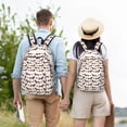 thumbnail image 6 of Balery Dachshund Dog Puppy Vintage Canvas Backpack for Men and Women - Large Capacity, Durable Travel Laptop Bag for School, Work, Hiking, and Outdoor Activities, 6 of 7