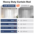 thumbnail image 5 of KoshiMe 1-inch Diameter Adjustable Curtain Rod 32-168 inches, Heavy-Duty Curtain Rods, Classic Ball Finials for Indoor/Outdoor Use, bronze, 5 of 7