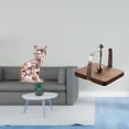 thumbnail image 2 of Adorno de escultura de gato para chimenea, cocina, oficina, mesa de comedor interior, hogar con base de madera, organizador, dispensador de pañuelos,, 2 of 8