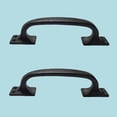 thumbnail image 7 of Renovators Supply Black Wrought Iron Pull for Drawer or Door 6 in. Set of 2, 7 of 7