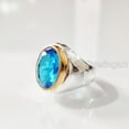 thumbnail image 2 of Blue Topaz Mans Ring, Natural Swiss Blue Topaz Ring, November Birthstone, Silver Jewelry, 925 Silver Ring, Heavy Mens Ring, Arabic Design, Ottoman Style Ring, Christmas, Mens Signet Ring, 2 of 8