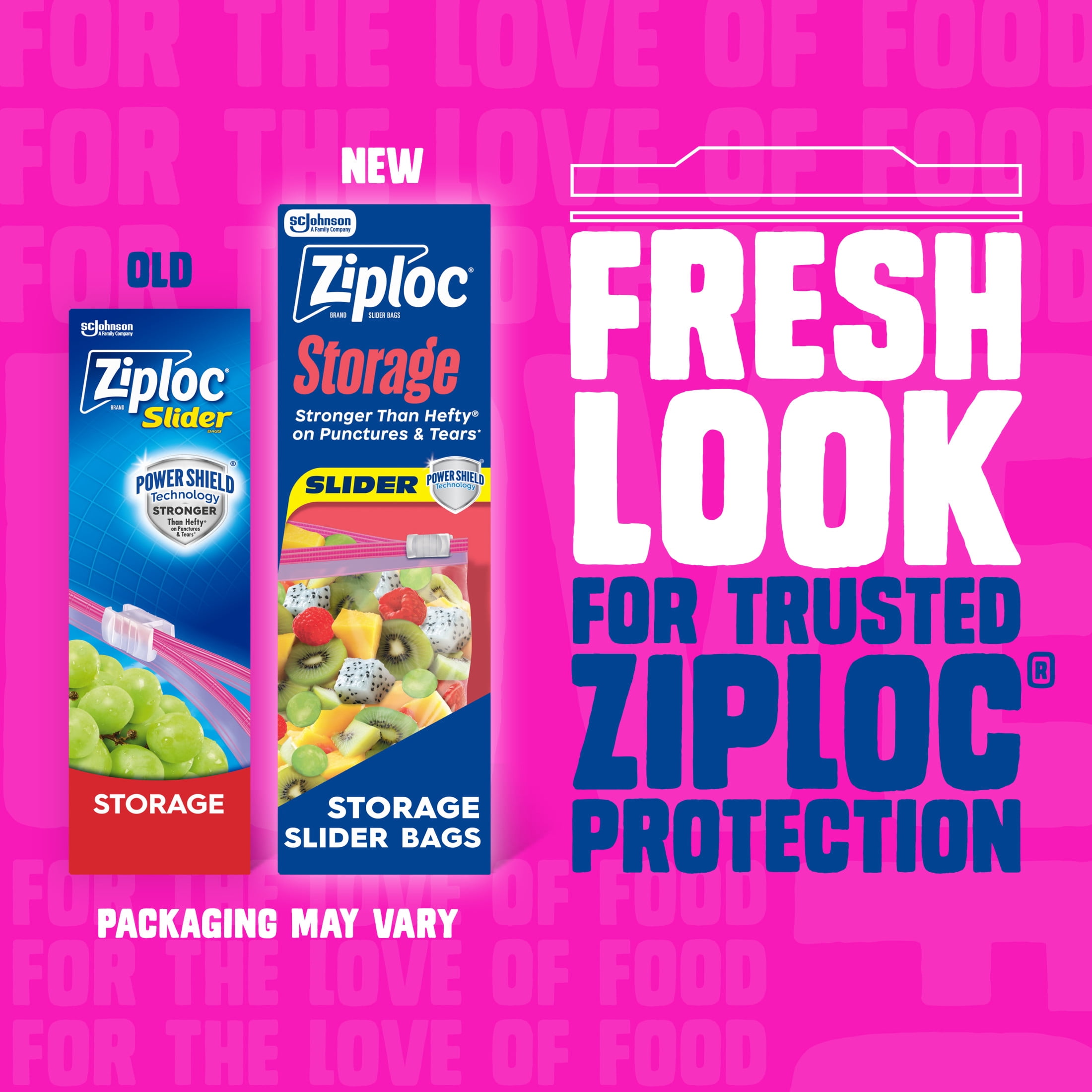 (9 pack) Ziploc Brand Gallon Slider Food Storage Bags, School Supplies, with Power Shield Technology, 40 Count