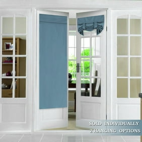 Flamingop Tricia Window Door Curtains Black Blackout Curtain Rod