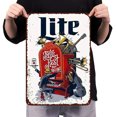thumbnail image 4 of Placa Metal Vintage Lite Pintura Hierro Rectangular Pared para El Y Bar 30x40cm, 4 of 9