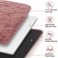 thumbnail image 5 of Nefoso Shag Area Rug, 9ft x 12ft Soft Fluffy Area Rugs for Living Room Bedroom Decor Carpet, Blush Pink/Dusty Rose, 5 of 10