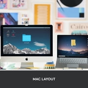 لوحة مفاتيح Logitech MX Keys Mini for Mac اللاسلكية البسيطة، مدمجة، بلوتوث، مفاتيح بإضاءة خلفية، USB-C، كتابة لمسية، رمادي شاحب