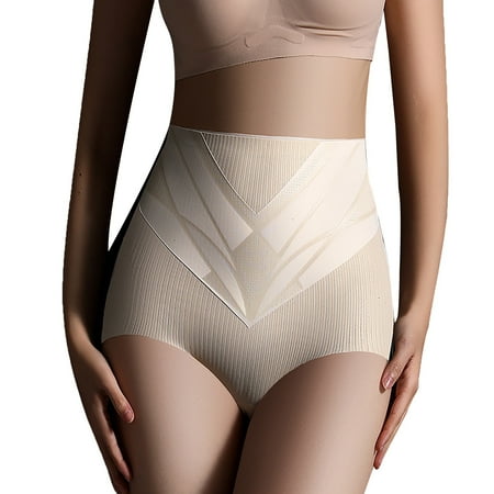 ZSQDM Womens Underwear Women s High Waisted Ice Silk Shaping Underwear With Abdomen And Buttocks Shaping Underwear