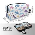 thumbnail image 3 of Uemuo Dinosaur Pattern Portable Toiletry Bags with Handle, Waterproof travel Make up Bags for Women, Large Capacity Travel Cosmetic Bags, 3 of 9