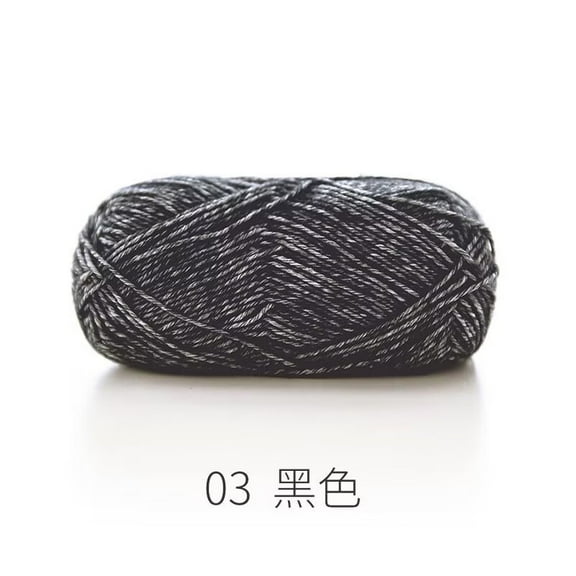 XmhyTop 50G Medium Worsted Weight Wool Yarn (142Yds), Soft Yarn Ideal for Crocheting & Knitting Projects, Black