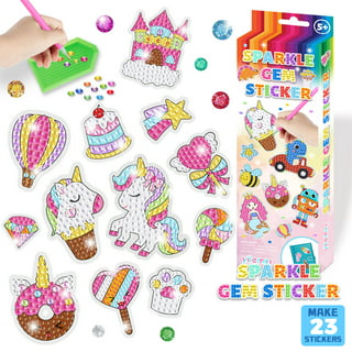  YOFUN Decorate Your Own Water Bottle with 11 Sheets of Unicorn  Stickers & Glitter Gems, Craft Kit & Art Kit for Children, Gift for Girls  Age 4 5 6 7 8