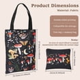 thumbnail image 2 of 2 Pack Canvas Tote Bag with Makeup Pouch Women Reusable Canvas Bag for Shopping Work Travel Vacation Grocery, 2 of 8