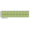 thumbnail image 3 of Ambesonne Floral Fabric by the Yard Upholstery, Leaf Design in Stencil Style, 3 Yards, Green and Pale Green, 3 of 5