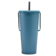 thumbnail image 2 of Botella de agua aislada de acero inoxidable para té y café, taza de viaje reutilizable de 20oz, taza térmica para viaje, Bar, Picnic, restaurante Azul, 2 of 8
