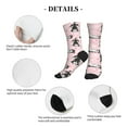 thumbnail image 6 of Crew Socks for Women Men, Cute Funny Husky Woof  Moisture Running Athletic Football Striped Socks Cushion Tube Socks, 6 of 7
